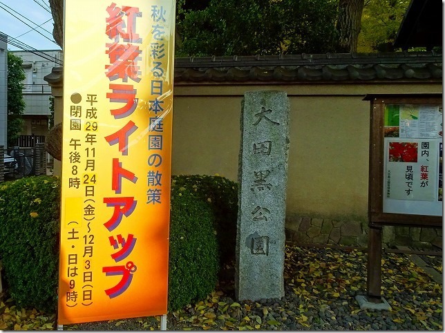 太田黒（おおたぐろ）公園　紅葉　 東京都 杉並区
